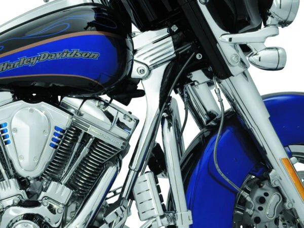Kuryakyn Deluxe Neck Cover Kit 95-05 Touring Models Chrome - Image 2