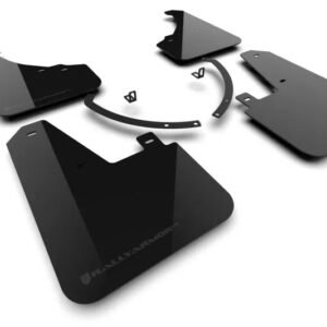 Rally Armor 2024+ Hyundai Santa Fe Black Mud Flap w/ Dark Grey Logo