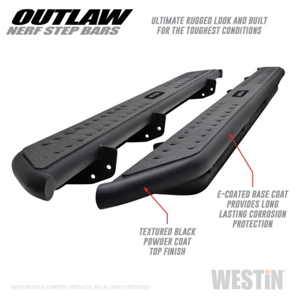 Westin 15-19 Chevrolet/GMC Colorado/Canyon Crew Cab Outlaw Nerf Step Bars - Image 2