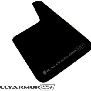 Rally Armor Larger Universal fitment (No Hardware) UR Plus Black Mud Flap w/ Grey Logo