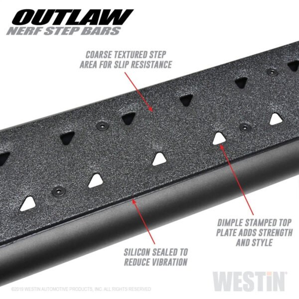 Westin 14-19 Toyota 4Runner SR5/TRD/TRD Pro (exc Limited & Nightshade) Outlaw Nerf Step Bars - Image 6