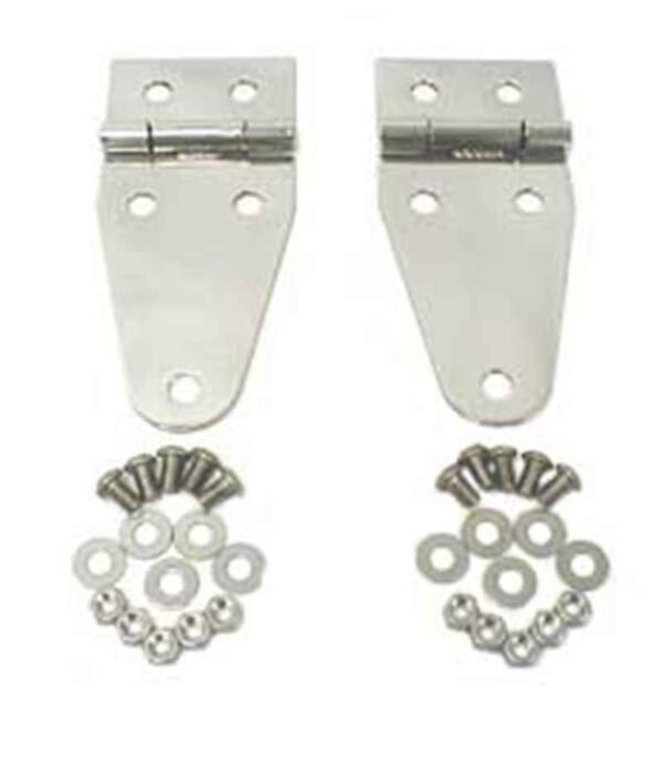 Rugged Ridge 76-95 Jeep CJ / Jeep Wrangler Stainless Steel Hood Hinges - Image 2