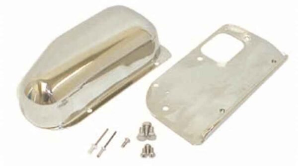 Rugged Ridge 76-86 Jeep CJ Stainless Steel Wiper Motor Cover Kit - Image 2