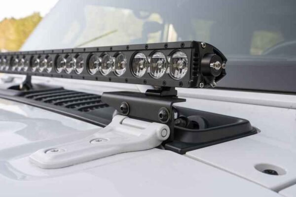 Rugged Ridge 18-20 Jeep Wrangler JL Cowl Light Bar Bracket - Image 5
