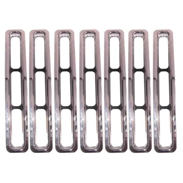 Rugged Ridge Grille Inserts Chrome 87-95 Jeep Wrangler YJ