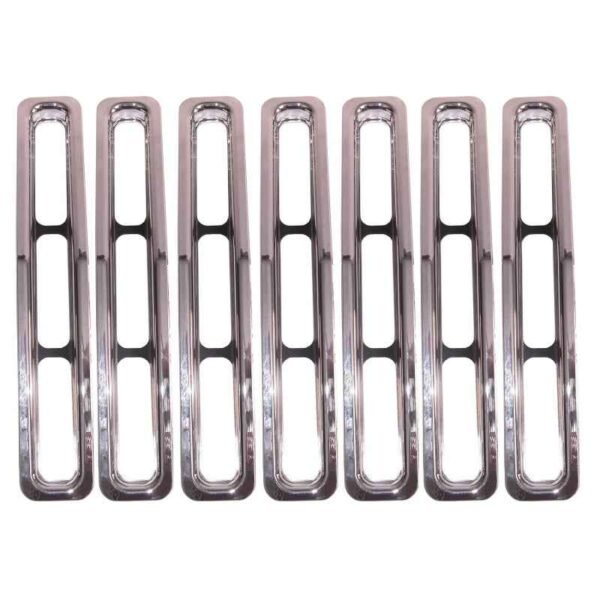 Rugged Ridge Grille Inserts Chrome 87-95 Jeep Wrangler YJ - Image 2