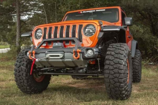 Rugged Ridge 18-21 Jeep Wrangler/Gladiator (JL/JT) Venator Modular Bumper - Black - Image 2