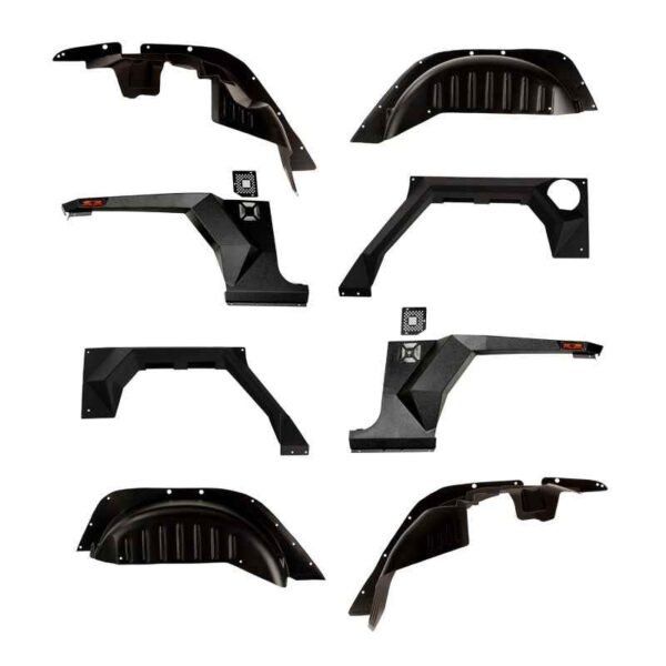 Rugged Ridge XHD Armor Fenders and Liner Kit 07-18 Jeep Wrangler JKU 4-Door - Image 2