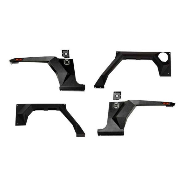 Rugged Ridge XHD Armor Fenders and Liner Kit 07-18 Jeep Wrangler JKU 4-Door - Image 3