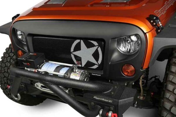 Rugged Ridge Spartan Grille Kit Star 07-18 Jeep Wrangler - Image 2