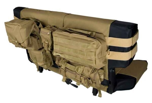 Rugged Ridge Rear Cargo Seat Cover Tan 87-06 Jeep CJ / Jeep Wrangler - Image 2