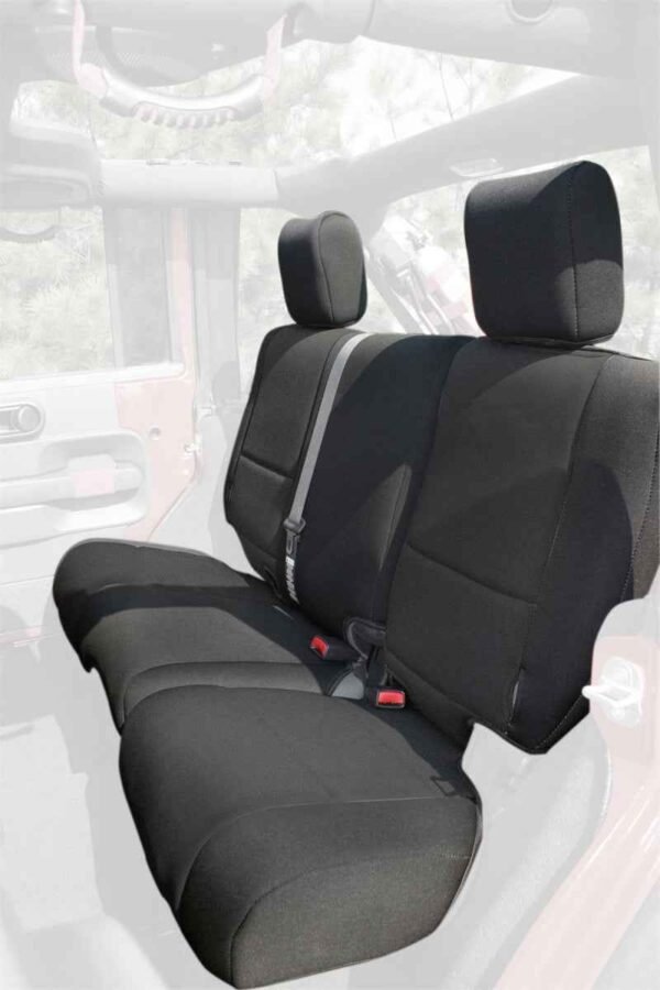 Rugged Ridge Seat Cover Kit Black 11-18 Jeep Wrangler JK 4dr - Image 3