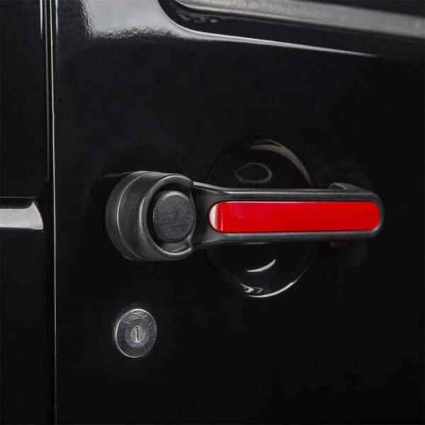 Rugged Ridge Door Handle Inserts Red 07-18 Jeep Wrangler JK 4Door - Image 5