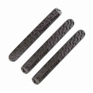 Rugged Ridge Elite Dr Hndle Inserts Black Tread 2Dr 07-18 Jeep Wrangler JK