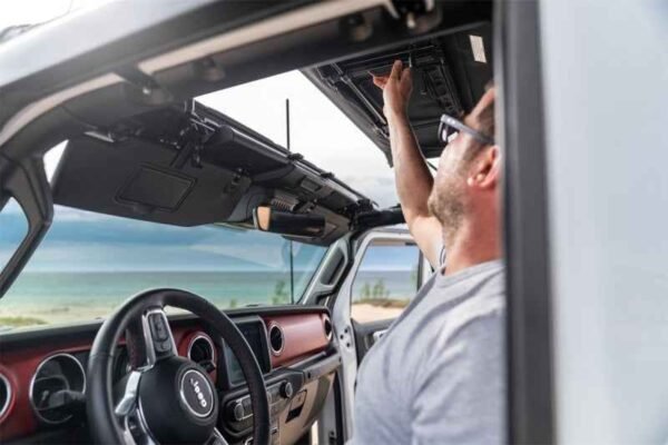 Rugged Ridge 20-22 Jeep Gladiator JT Voyager Fastback Soft Top - Black Diamond - Image 5