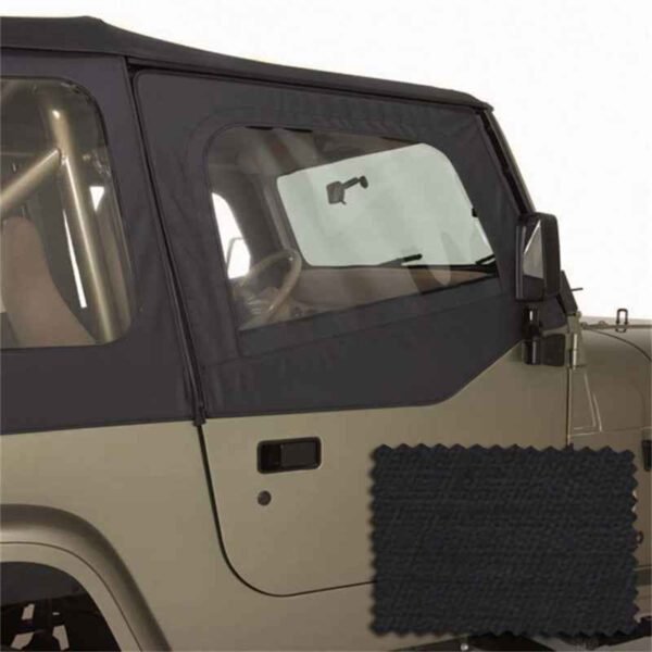 Rugged Ridge Upper Soft Door Kit Black Diamond 88-95 Jeep Wrangler YJ - Image 2