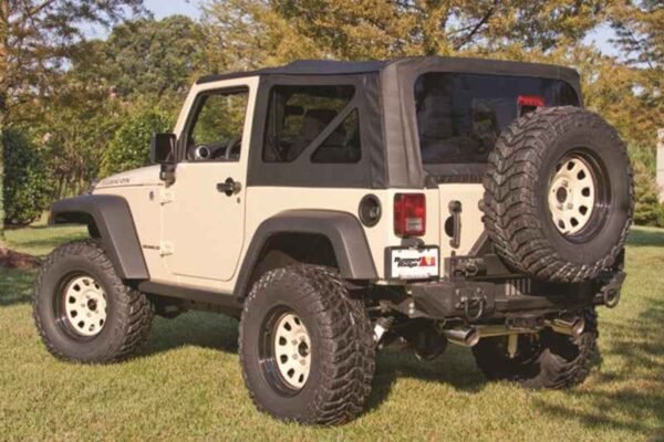 Rugged Ridge XHD Sailcloth Top Black 2-Door 07-09 Jeep Wrangler - Image 2