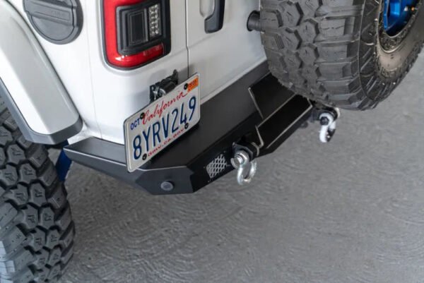 DV8 Offroad 2018 Jeep Wrangler JL MTO Series Rear Bumper w/ Optional Tire Carrier - Image 4