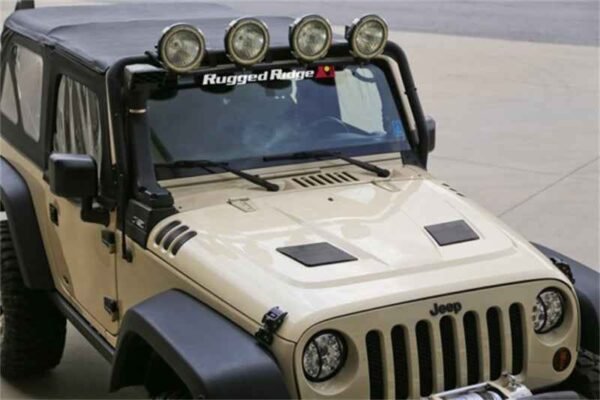 Rugged Ridge Performance Vented Hood 07-18 Jeep Wrangler JK - Image 4