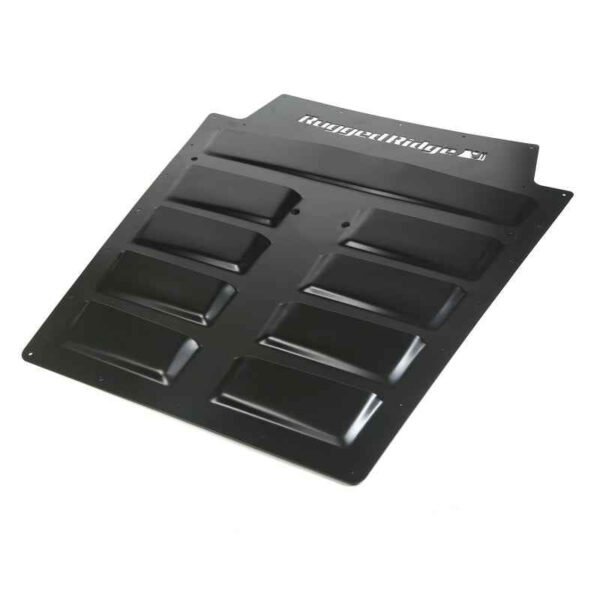 Rugged Ridge Hood Vent insert Black 07-18 Jeep Wrangler JK - Image 2