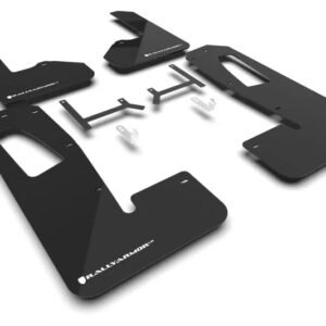 Rally Armor 2022+ Rivian R1S Black UR Mud Flap w/ White Logo