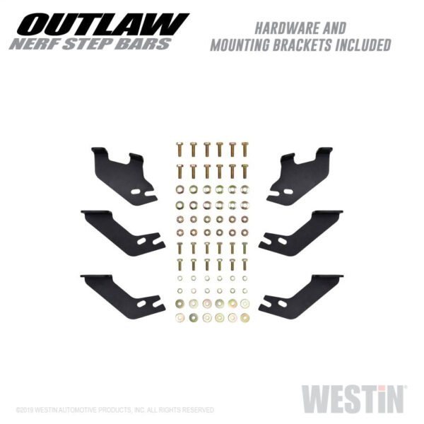 Westin 14-19 Toyota 4Runner SR5/TRD/TRD Pro (exc Limited & Nightshade) Outlaw Nerf Step Bars - Image 2