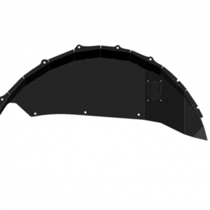 Road Armor 18-20 Jeep Wrangler JL Stealth Rear Fender Liner Body Armor - Black Steel - 518LFRSB