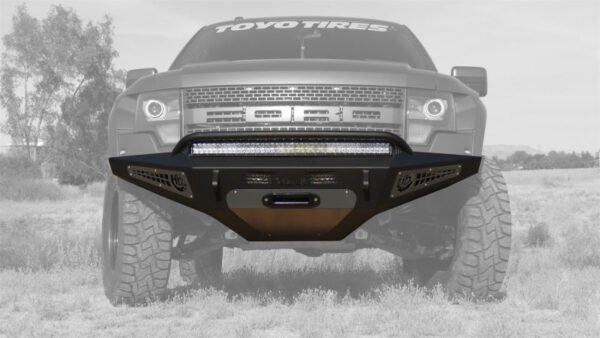 Addictive Desert Designs 10-14 Ford F-150 Raptor HoneyBadger Front Bumper w/ Winch Mount - F017275050103 - Image 2