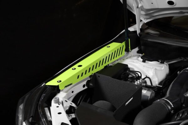 Perrin 22-23 Subaru WRX Fender Shroud Set - Neon Yellow - Image 4