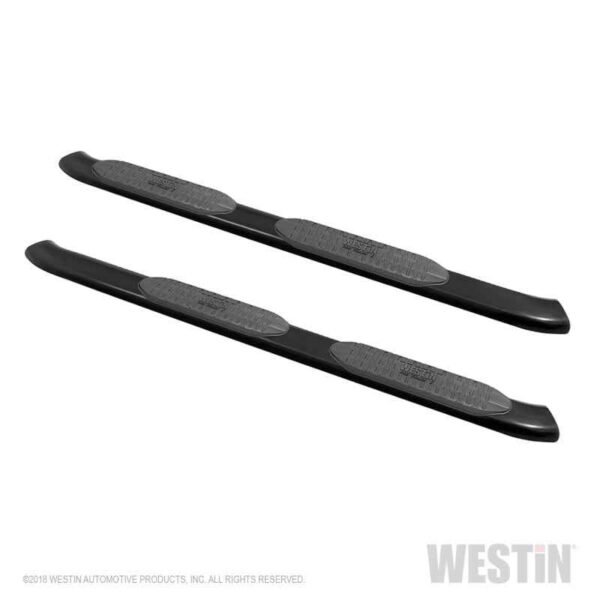 Westin 18-20 Jeep Wrangler JL Unlimited 4DR PRO TRAXX 5 Oval Nerf Step Bars - Textured Black - Image 2