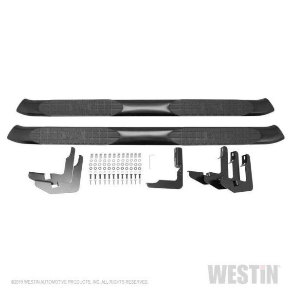 Westin 2019 Ram 1500 Crew Cab (Excl. 2019 Ram 1500 Classic) PRO TRAXX 5 Oval Nerf Step Bars - Black - Image 2