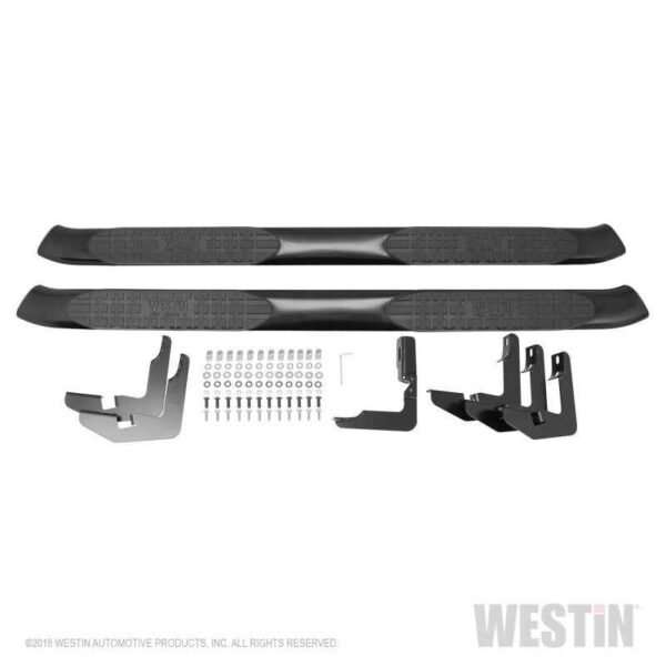 Westin 2019 Ram 1500 Crew Cab (Excl. 2019 Ram 1500 Classic) PRO TRAXX 5 Oval Nerf Step Bars - Black - Image 8