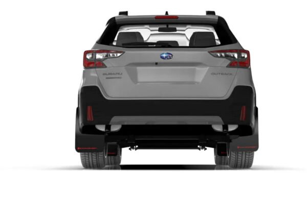 Rally Armor 20-22 Subaru Outback White UR Mud Flap w/ Black Logo - Image 4