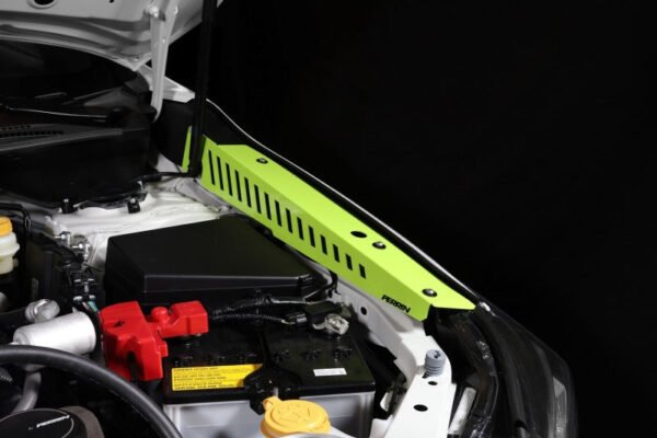 Perrin 22-23 Subaru WRX Fender Shroud Set - Neon Yellow - Image 5