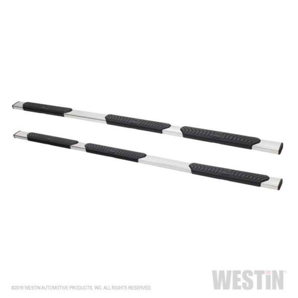 Westin 07-19 Chevy Silverado 2500/3500 Crew Cab w/ 8ft Bed R5 M-Series Nerf Step Bars (Excl. Dually) - Image 2