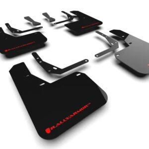 Rally Armor 2024 Hyundai Kona N Line Black UR Mud Flap - Red Logo