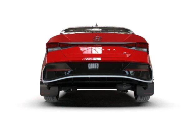 Rally Armor 2024+ Hyundai Elantra N Line Black Mud Flap w/ Red Logo - Image 3