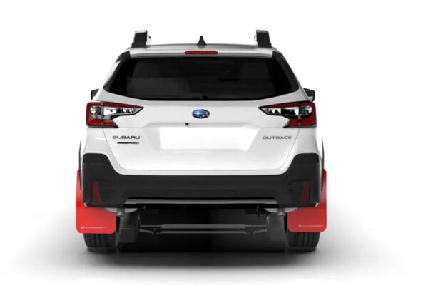 Rally Armor 20-22 Subaru Outback White UR Mud Flap w/ Black Logo - Image 6