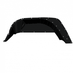 Road Armor 18-21 Jeep Gladiator JL Stealth Rear Fender Liner Body Armor - Black Steel - 520LFRSB