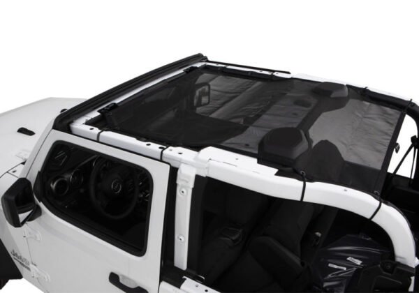 Rampage 2018-2019 Jeep Wrangler(JL) Sport 2-Door Mesh Shade Top - Black - Image 2