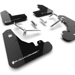 Rally Armor 2022+ Subaru BRZ / 2022+ Toyota GR86 Black UR Mud Flap w/ White Logo