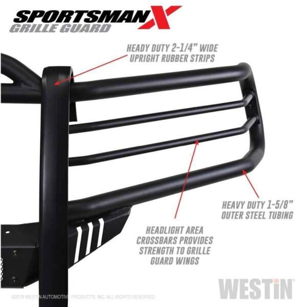 Westin 14-21 Toyota 4Runner (Excl. Limited) Sportsman X Grille Guard - Textured Black - Image 9