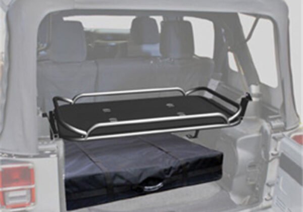 Rampage 2007-2018 Jeep Wrangler(JK) Rear Sport Rack - Black - Image 4
