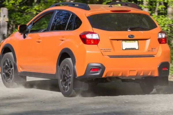 Rally Armor 13-17 Subaru Crosstrek XV Black UR Mud Flap w/ Teal Altered Font Logo - Image 6
