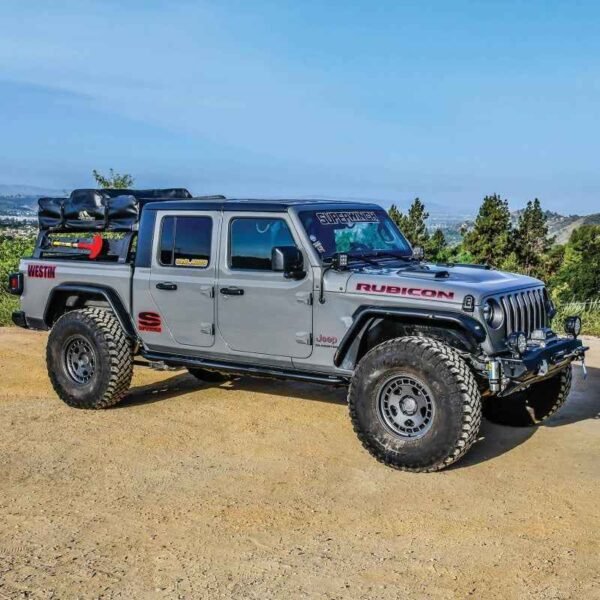 Westin 20-23 Jeep Gladiator Rock Slider - Textured Black - Image 8