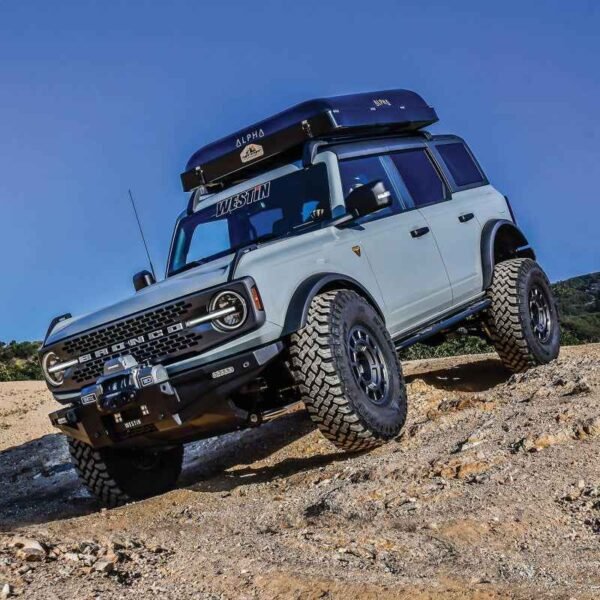 Westin 21-23 Ford Bronco 4dr (Excl. Bronco Sport) Rock Slider - Textured Black - Image 6