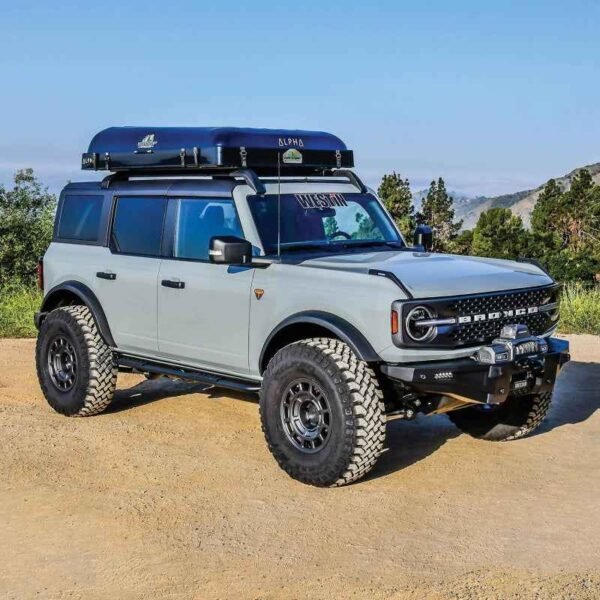 Westin 21-23 Ford Bronco 4dr (Excl. Bronco Sport) Rock Slider - Textured Black - Image 7