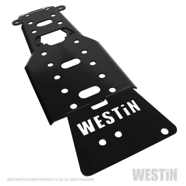 Westin/Snyper 07-11 Jeep Wrangler Transmission Pan Skid Plate - Textured Black - Image 6