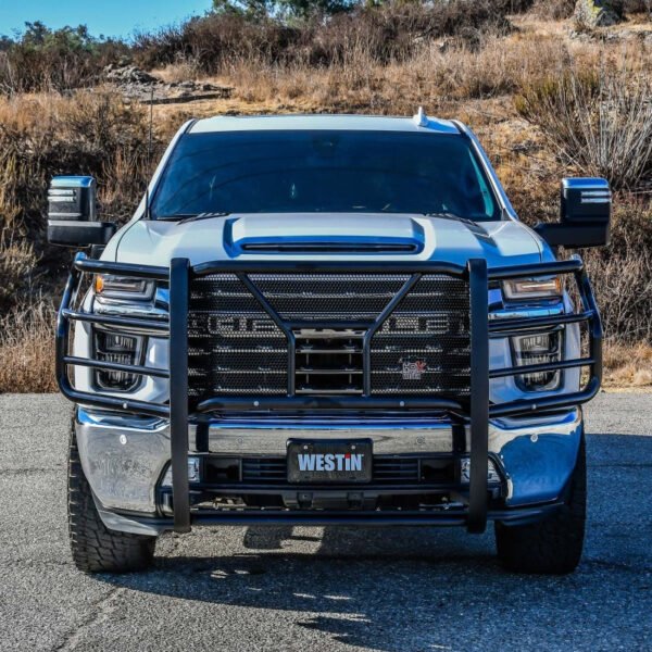 Westin 20-22 Chevrolet Silverado 2500/3500 (w/Front Sensors) HDX Grille Guard - Blk - Image 9