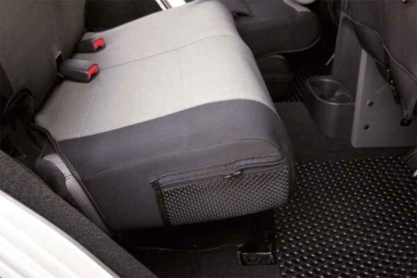 Rampage 2007-2018 Jeep Wrangler(JK) Custom Fit Seat Cover - Black/Grey - Image 3